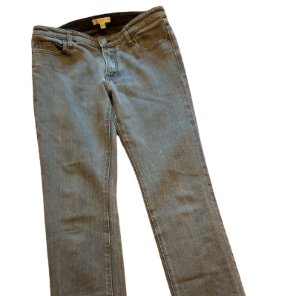 Burberry size 6 skinny jeans gray color